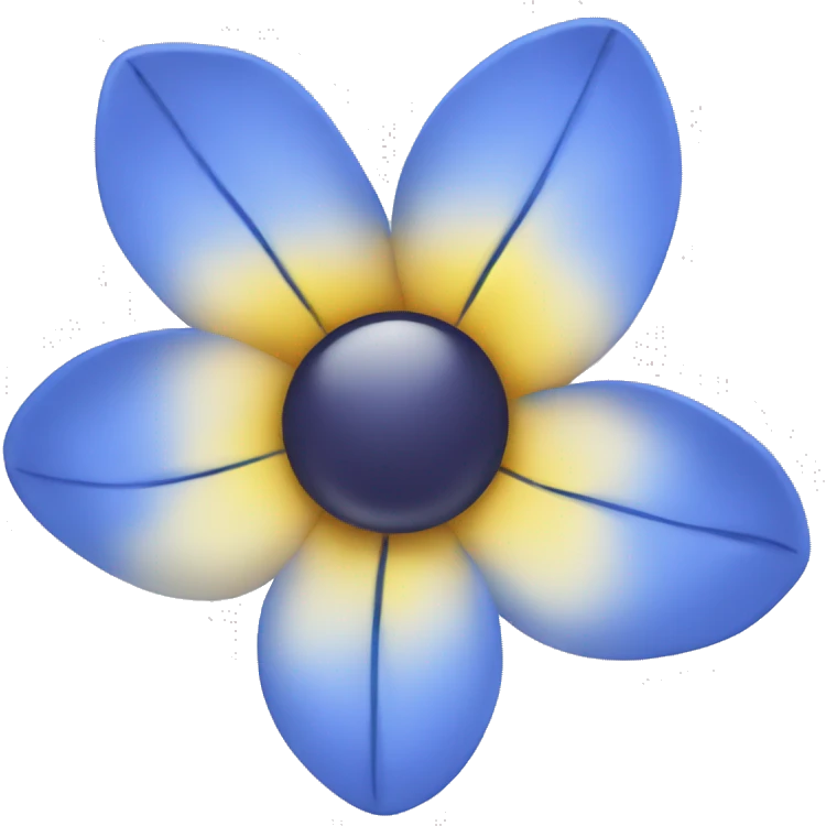Blue flower emoji