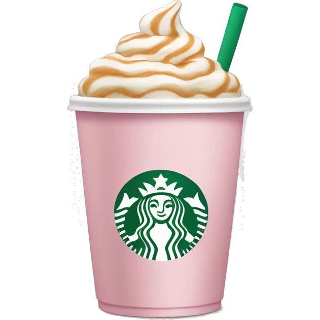 light pink Starbucks coffee  emoji