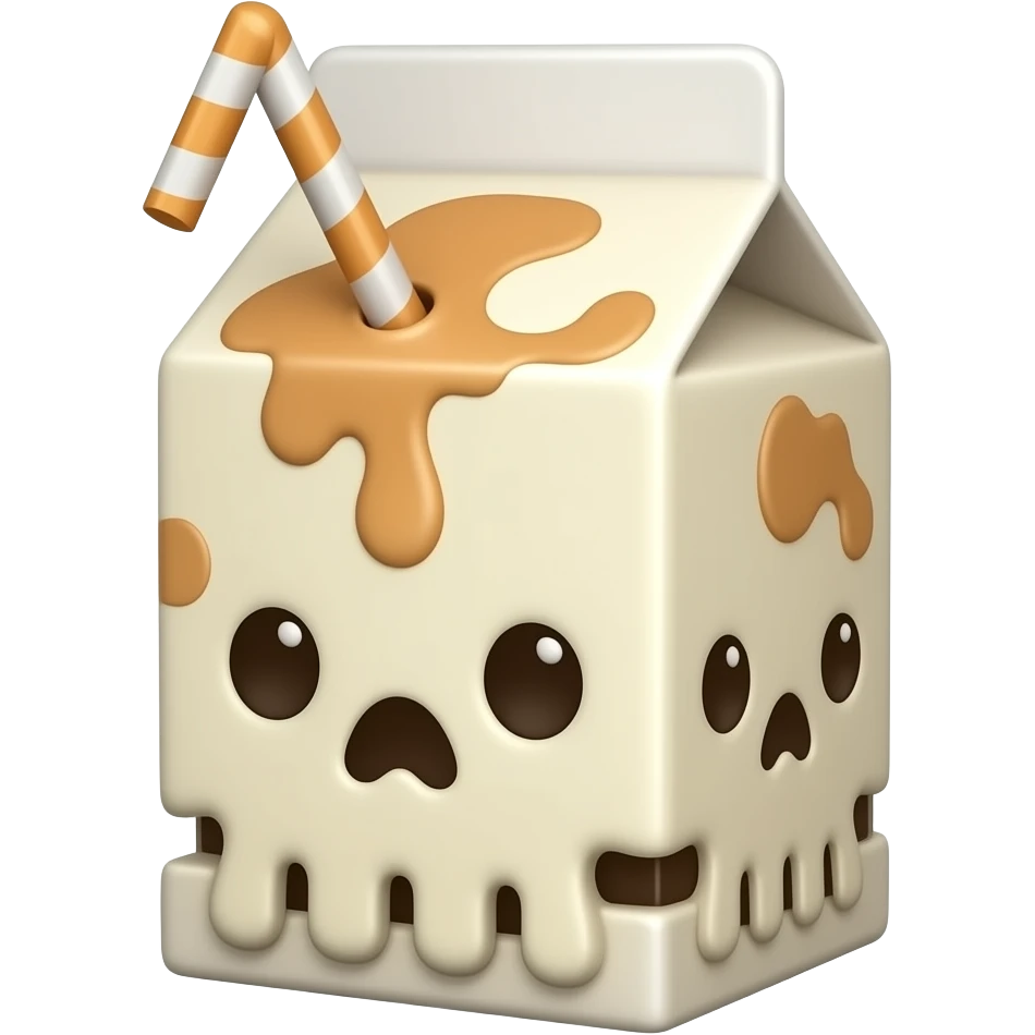 Dead Kawaii juice box emoji