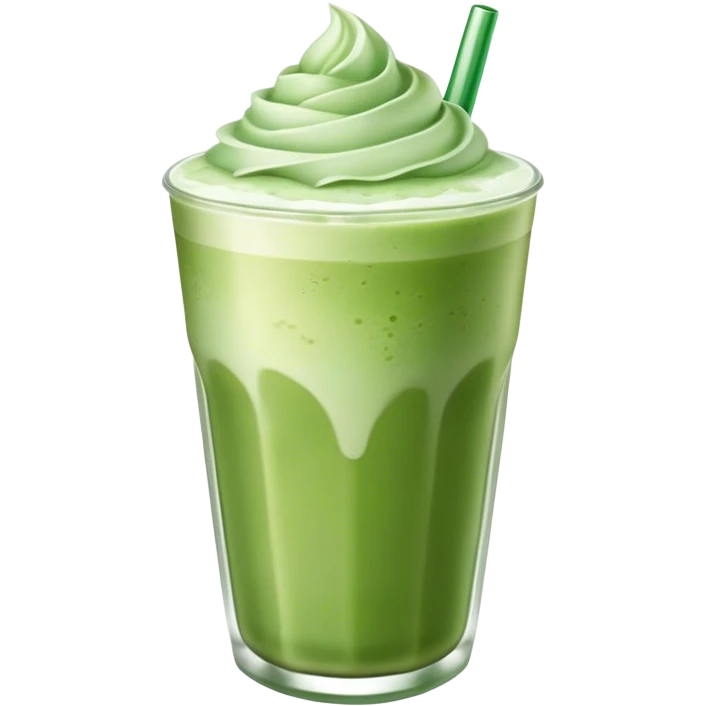 iced matcha latte  emoji