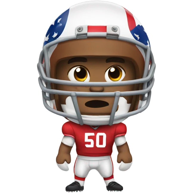 A American football player hurt emoji