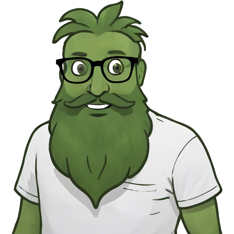 blonde man with beard and glasses meme emoji