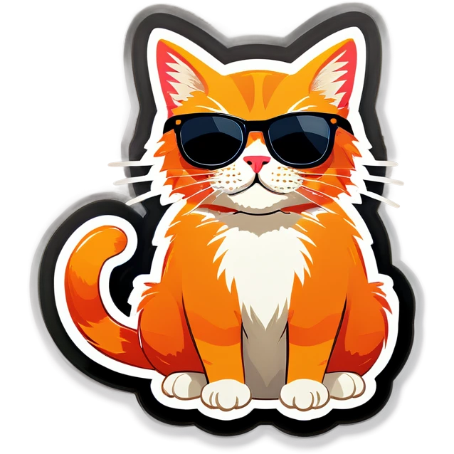 Cat with sunglasses emoji