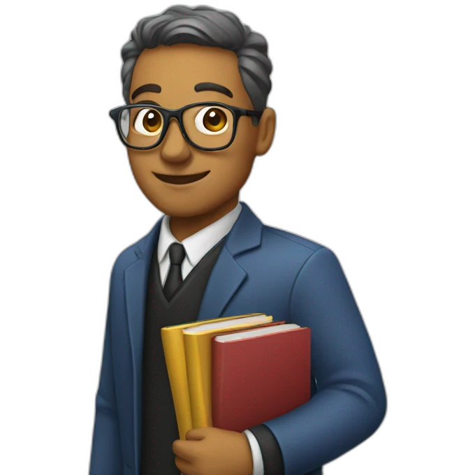 speaker with books emoji