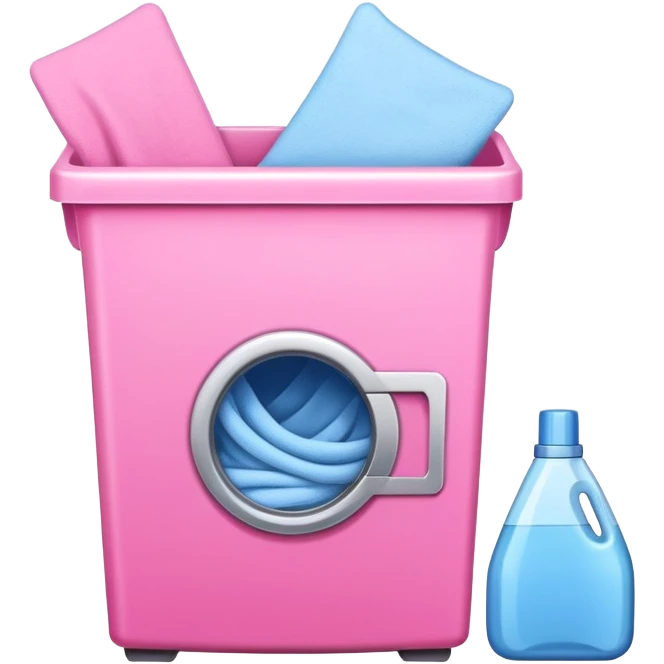 pink laundry supplies  emoji