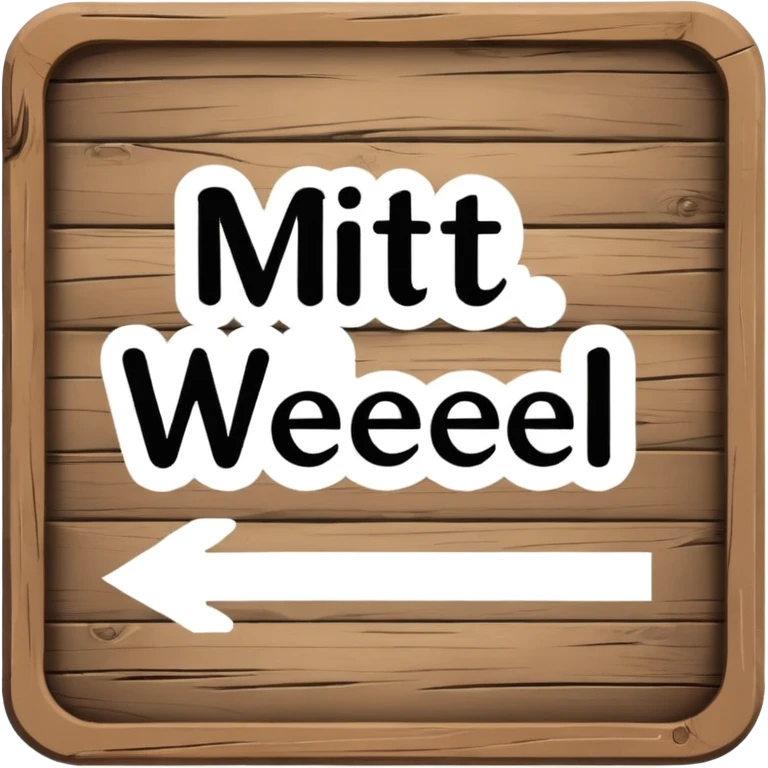 a sign with the letterin "Mit vieeel Lieeebe". emoji
