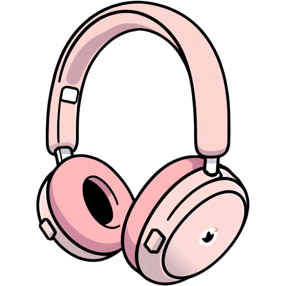 pink airpods max headphones emoji
