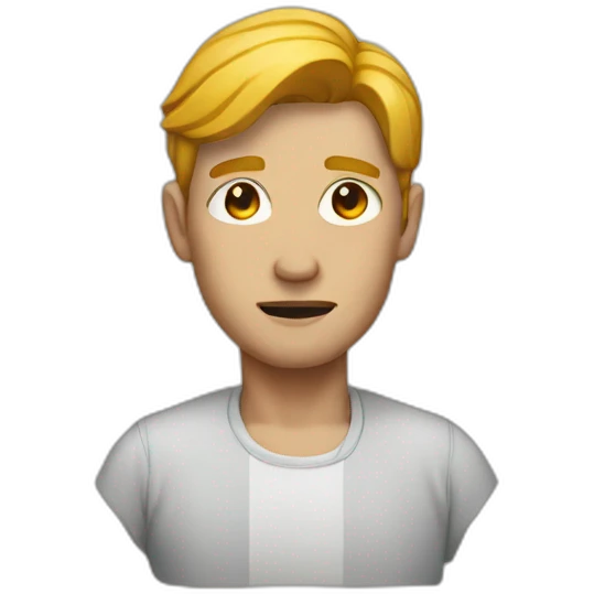 A man with veins in the ground emoji