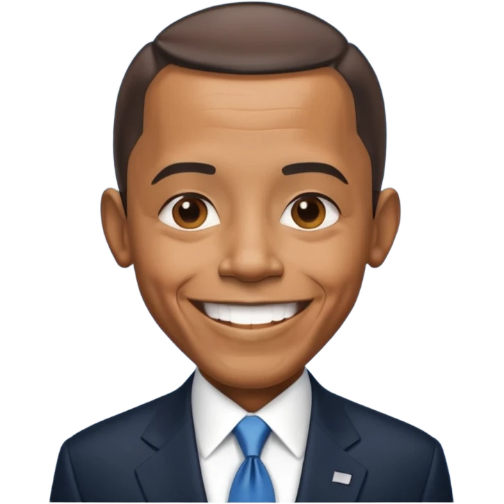 "Create a realistic portrait of Obama with natural lighting & soft background." emoji