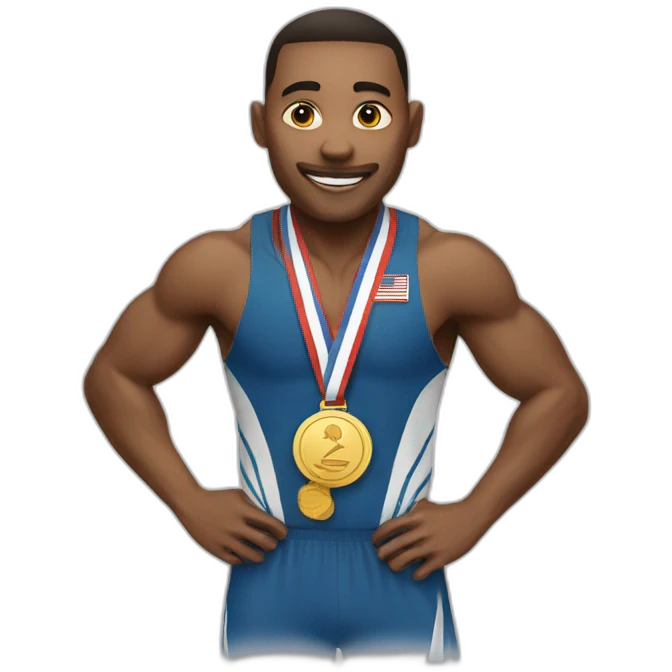 champion with medal emoji