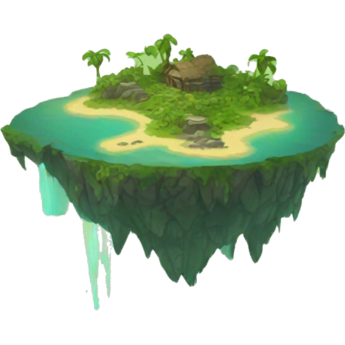 Floating island wasteland emoji