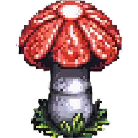 glowing red mushroom emoji