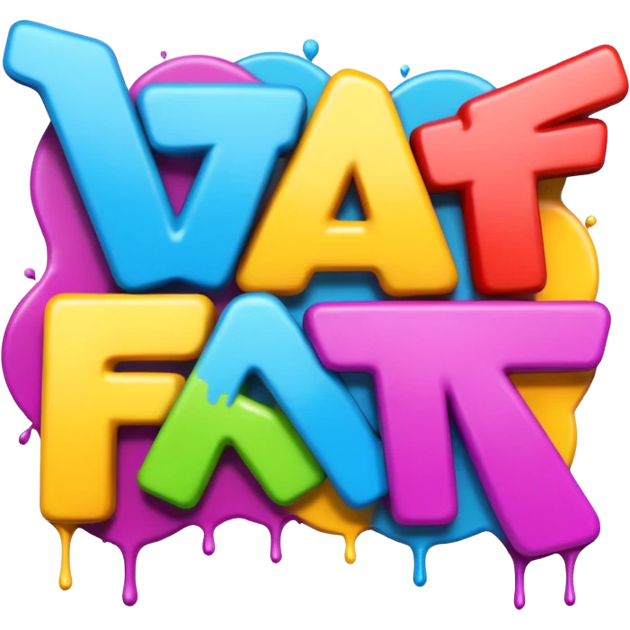 THE WORD FACTS in graffiti emoji