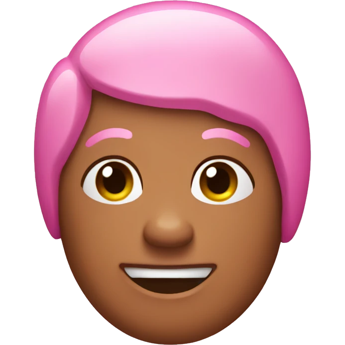 Pink gingerbread emoji