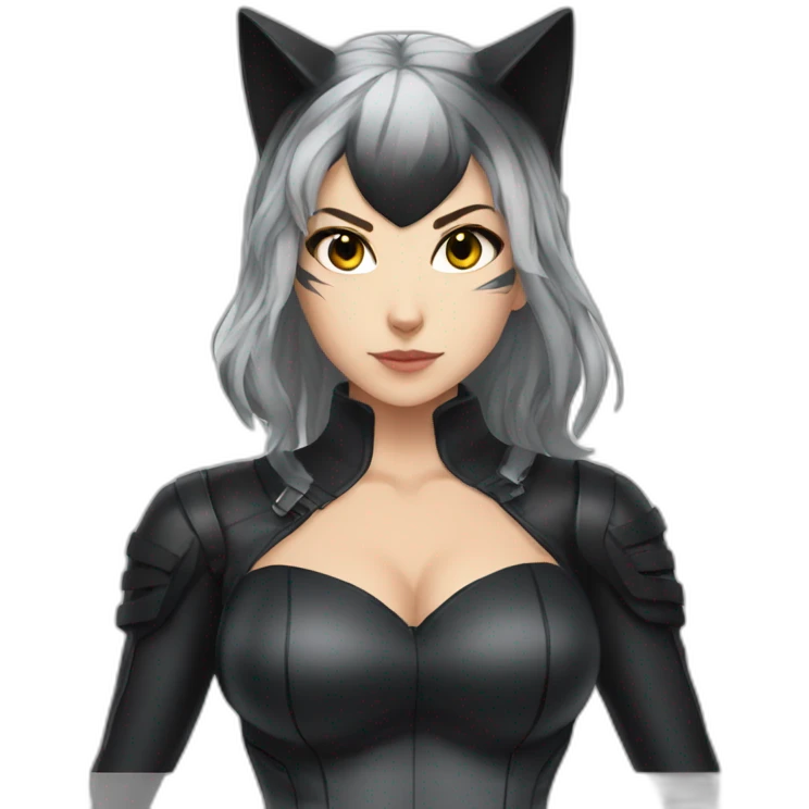 Cat woman anime emoji