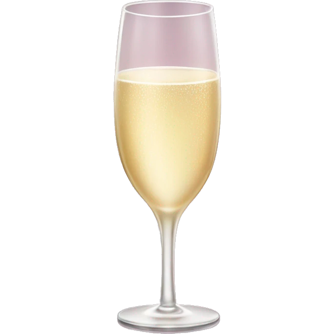 Champagne glass with lipstick mark emoji