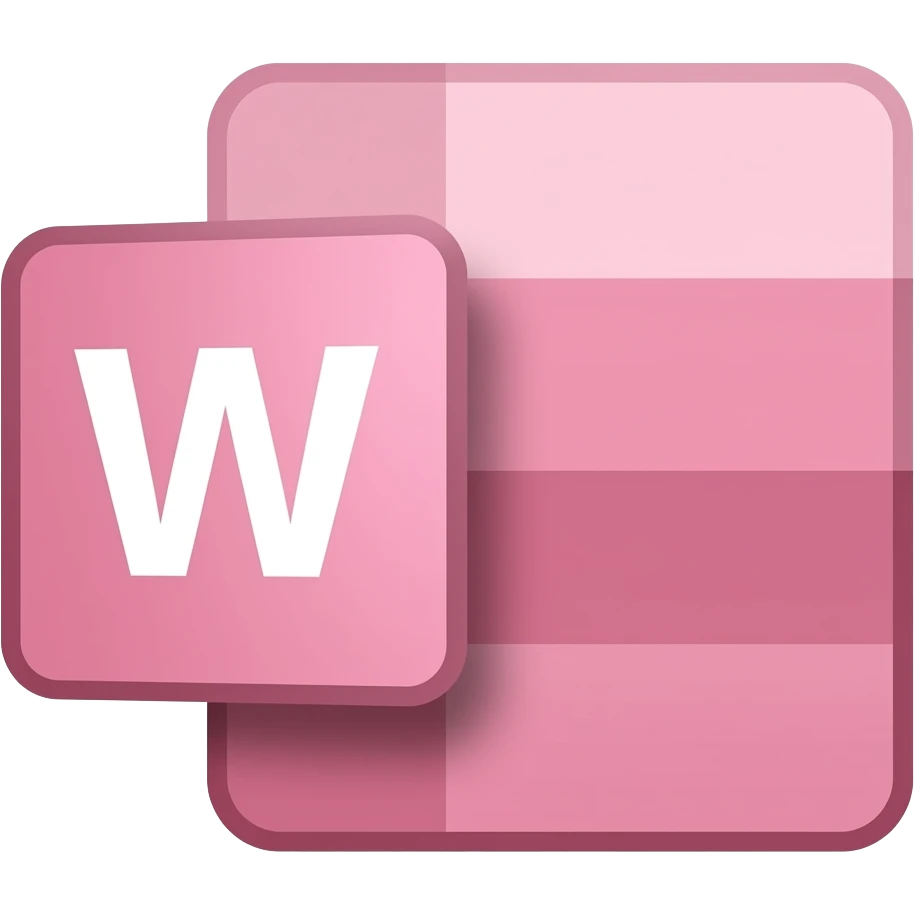 light pale pink Microsoft Word emoji