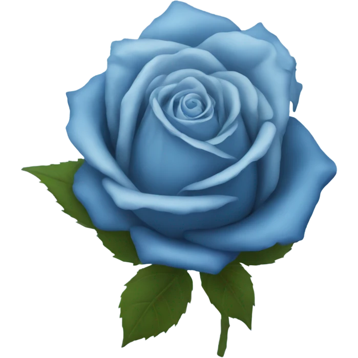Blue rose emoji