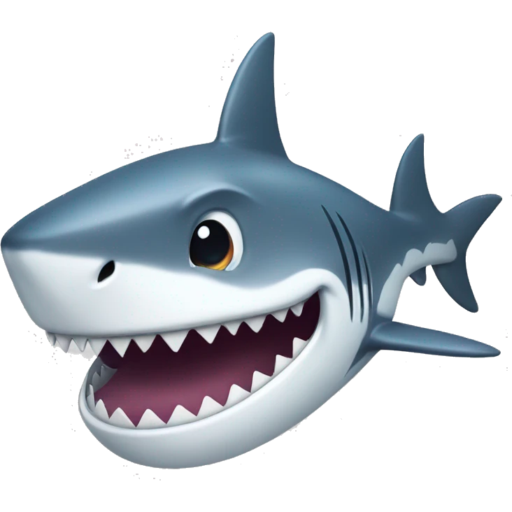 Smiling shark  emoji