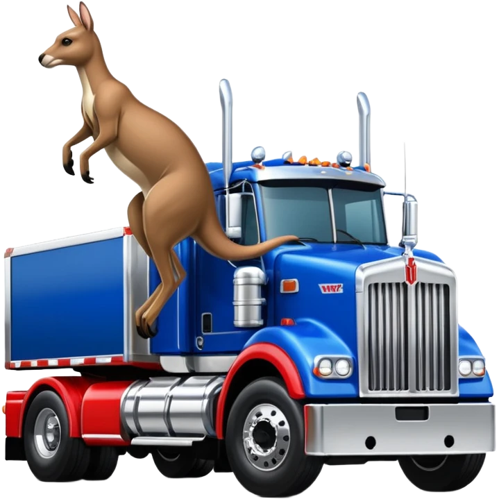 W900 Kenworth with Boxing Kangaroo emoji