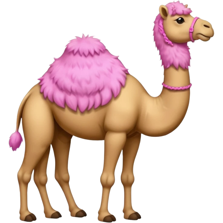 Pink kamel emoji