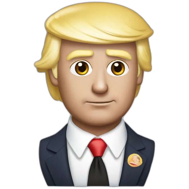 Trump crachant sur Macron emoji