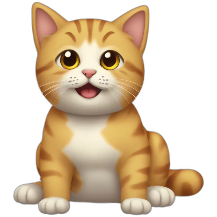 Gatito diciendo provecho  emoji