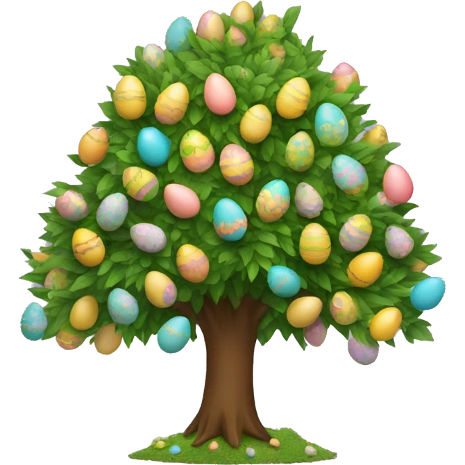 easter egg tree emoji