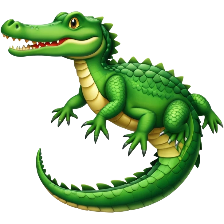 Has un cocodrilo volador  emoji