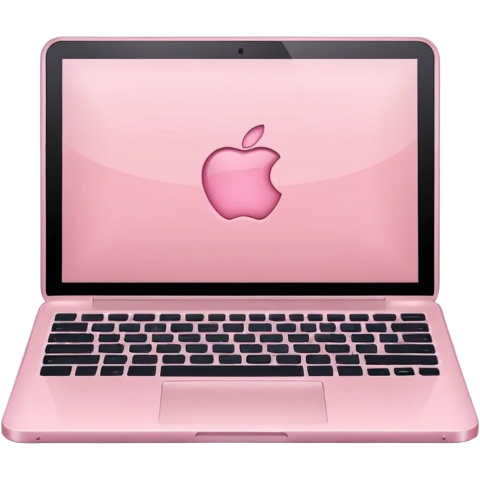 Light pink laptop emoji