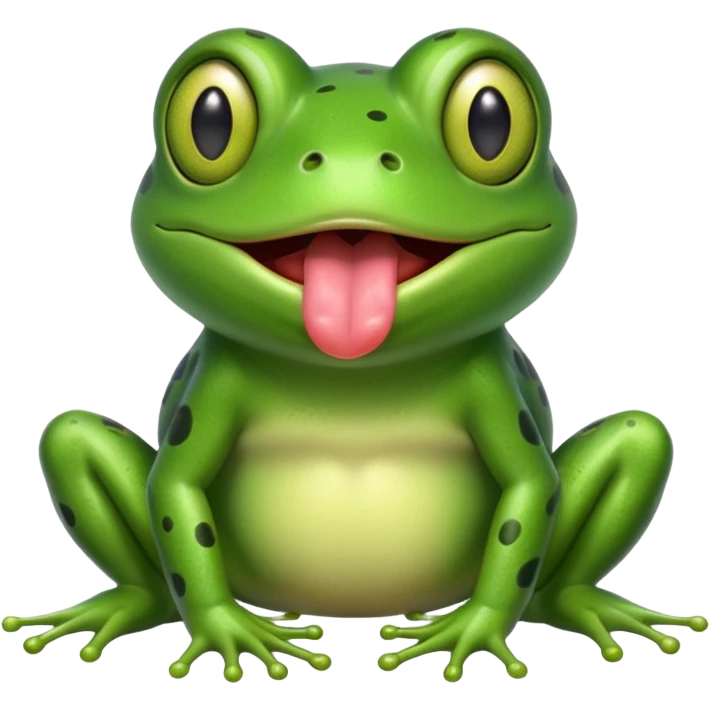 frog with tongue emoji