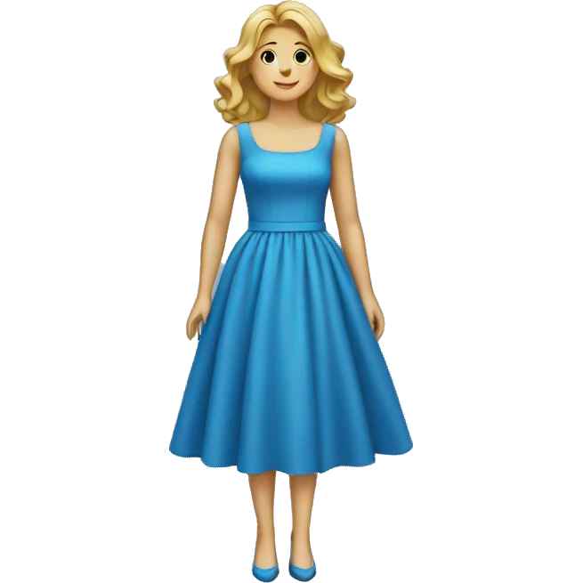 blue dress emoji