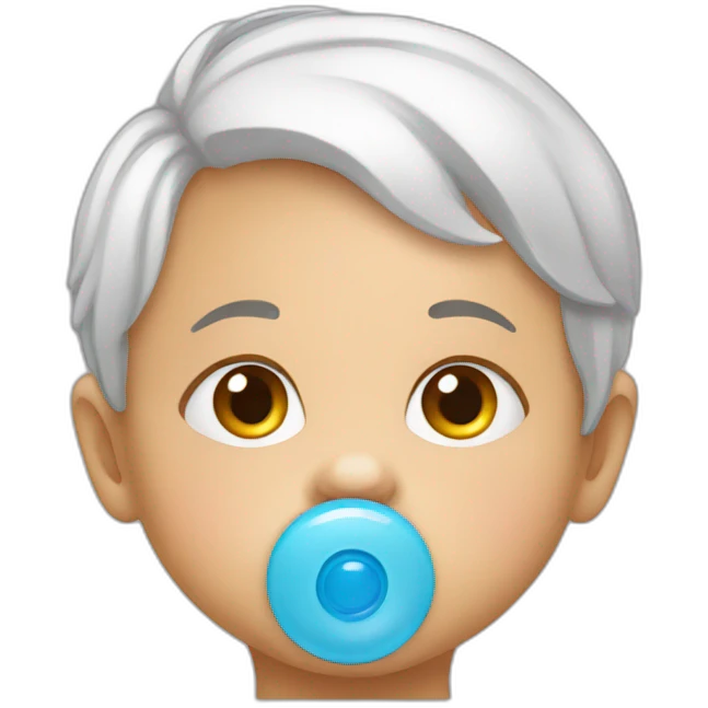 baby with pacifier emoji