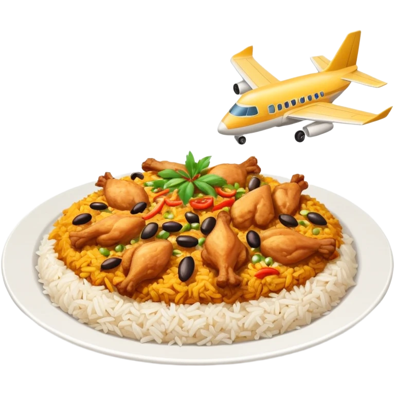 I want one biriyani plate fly in the sky emoji