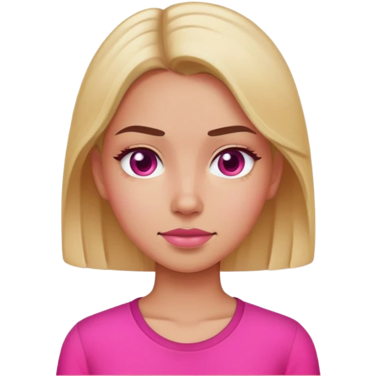 girl wearing hot pink shirt emoji