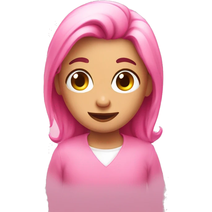 Very cute in love pink emoji  emoji