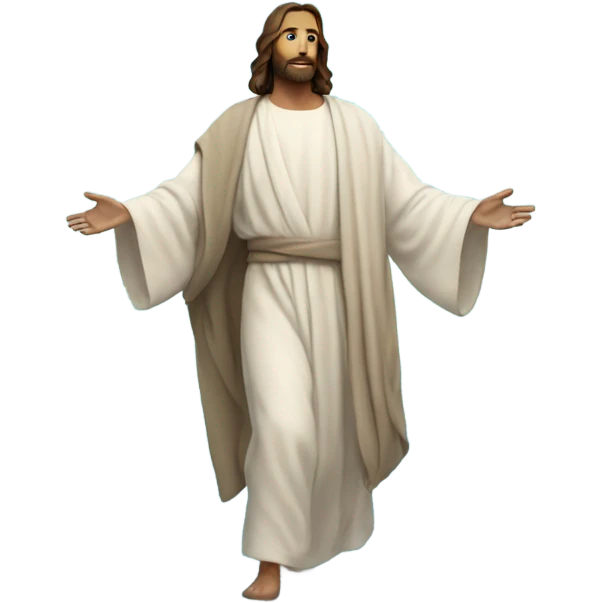 Jesus walking the sea emoji
