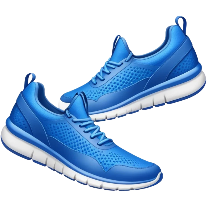 Tiburon jon zapatilkas azules emoji