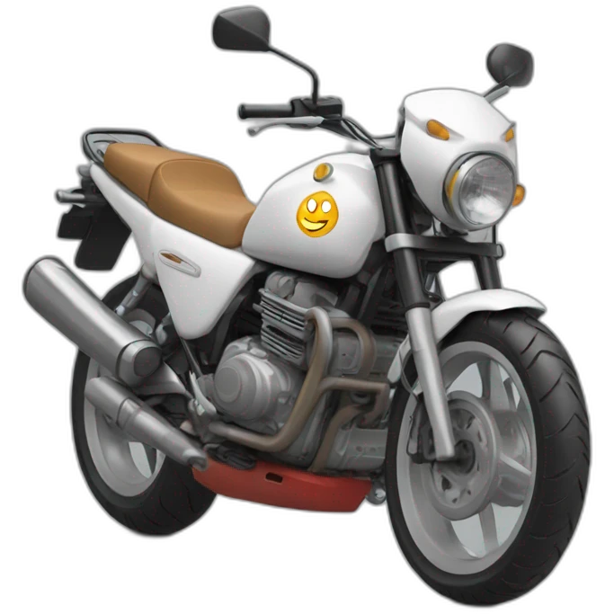 Un chat sur une moto emoji