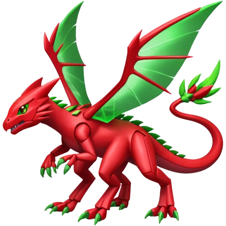 Vikavolt-Peppercat-Sceptile-Genesect-Miraidon-fusion, full body emoji