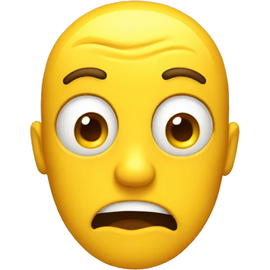 surprised yellow face emoji emoji