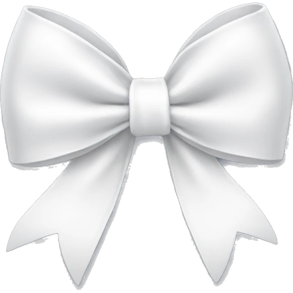 white bow emoji