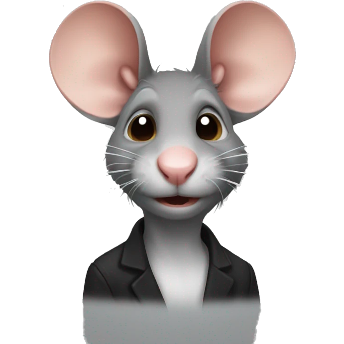 Artistic rat emoji