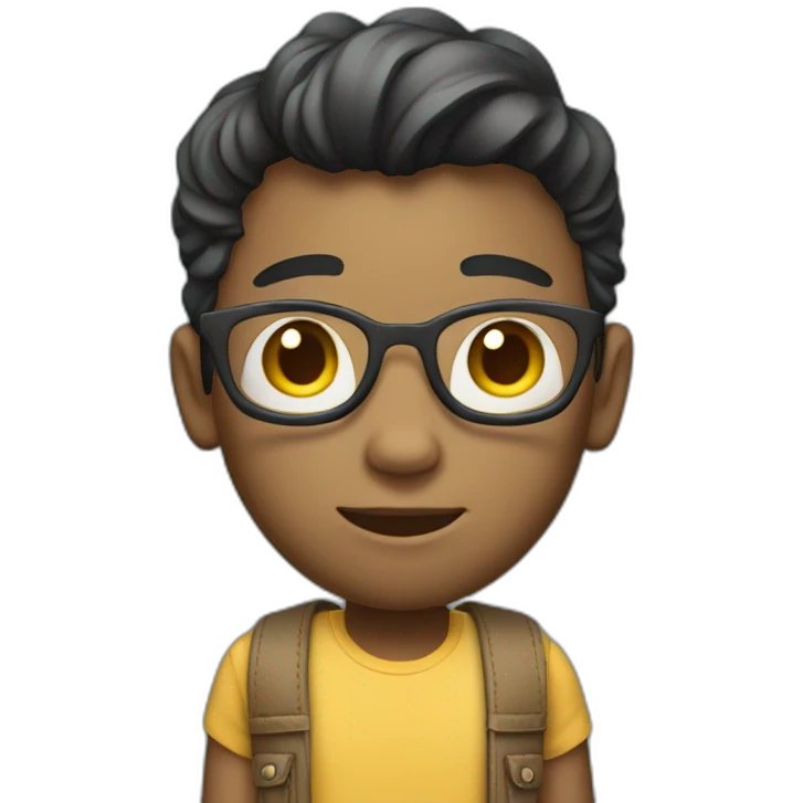 full body 3d avatar of a teen in jeans and t-shirt emoji