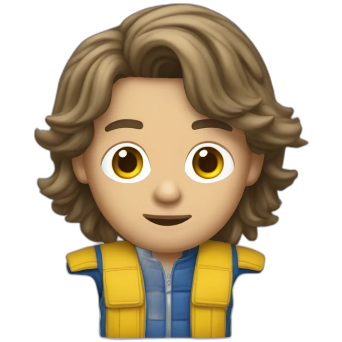 Brat Pitt qui saute en parachute emoji