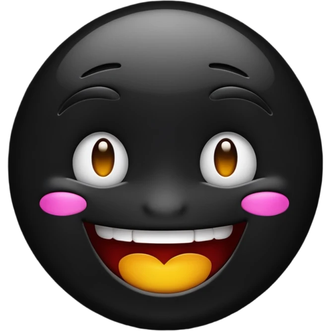 Dark smile emoji  emoji