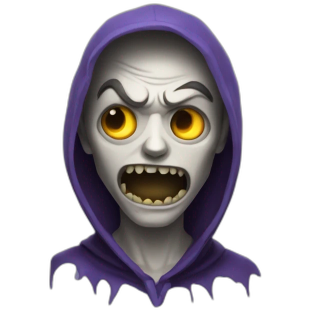 Possessed spooky emoji