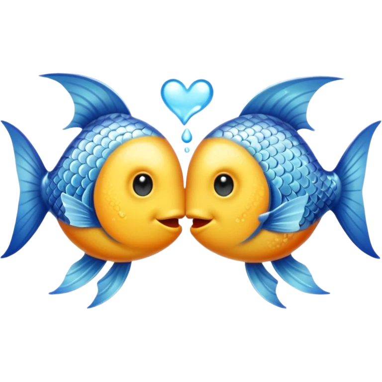 two fishes kissing emoji
