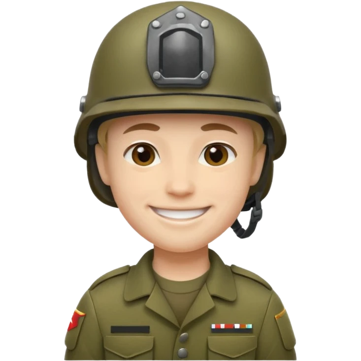 военный улыбкается emoji