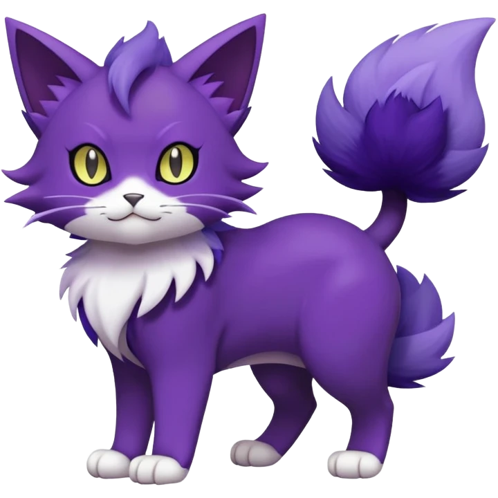 Purrloin-Delcatty-Pokémon-Fakémon-hybrid-creature (full body) emoji